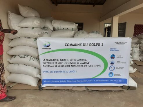 ANSAT commune Golfe 3 493x370 - Covid-19 et sécurité alimentaire : l’ingénieuse initiative du maire Kamal Adjayi