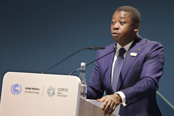 COP29 le chef de lEtat invite dhonneur au Africa climate summit 555x370 - COP29 : face aux effets du changement climatique sur le continent, Faure Gnassingbé appelle à « des solutions spécifiquement africaines »