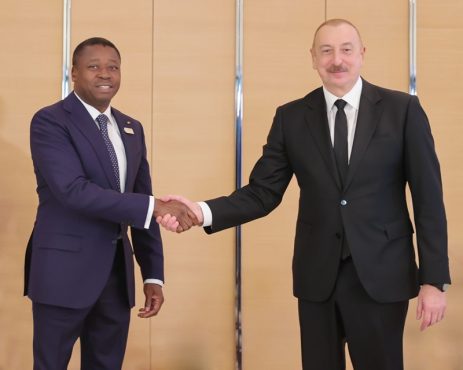 Diplomatie Tete a tete entre les Presidents Faure Essozimna Gnassingbe et Ilham Aliyev 463x370 - Bakou/Azerbaïdjan : entretien entre les Présidents Faure Essozimna Gnassingbé et Ilham Aliyev