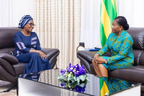 Representante de plan Togo chez la PM - Togo : en fin de mission, la Représentante- résidente de Plan International fait le point à Victoire Tomégah-Dogbé