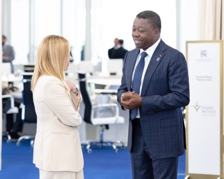 Cooperation Echanges entre le President Faure Gnassingbe et son homologue italien 463x370 - Coopération Togo-Italie: Faure Gnassingbé s'entretient avec Giorgia Meloni
