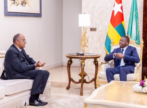 Togo Cote dIvoire Patrick Achi recu par le President du Conseil Faure Gnassingb 505x370 - Togo : Faure Gnassingbé a reçu le Président de l’Assemblée nationale de Côte-d’Ivoire
