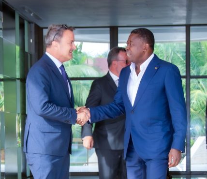 Partenariat Togo Luxembourg Echanges fructueux ente Faure Gnassingbe et Xavier Bettel 428x370 - TOGO