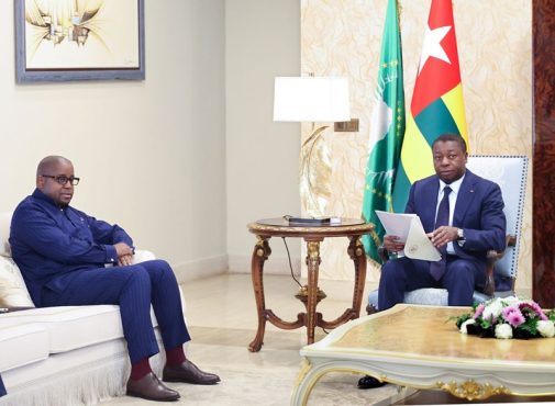 Diplomatie : Faure Gnassingbé reçoit le ministre congolais de l’Intégration régionale Diplomatie Faure Gnassingbe recoit le ministre congolais de lIntegration regionale 505x370 - Diplomatie : Faure Gnassingbé reçoit le ministre congolais de l’Intégration régionale