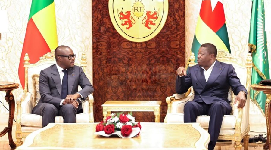 Diplomatie-Faure-Essozimna-Gnassingbe-recoit-Romuald-Wadagni-en-visite-officielle-au-Tog
